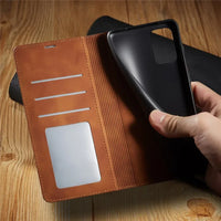 Brehn Samsung Hoes: Magnetische Leren Tas voor Stijlvolle Bescherming