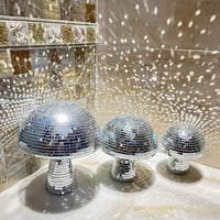 GlowSphere Disco Bal Paddenstoel | Luxe tafeldecoratie met gespiegelde disco-effecten
