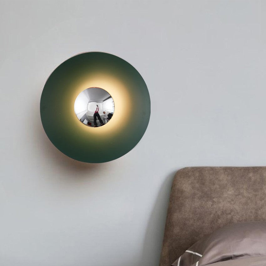 Kleurrijke Ronde Metalen Wandlamp