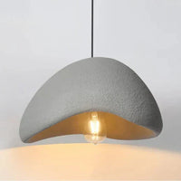 Hangende LED plafondlamp in wabi-sabi stijl