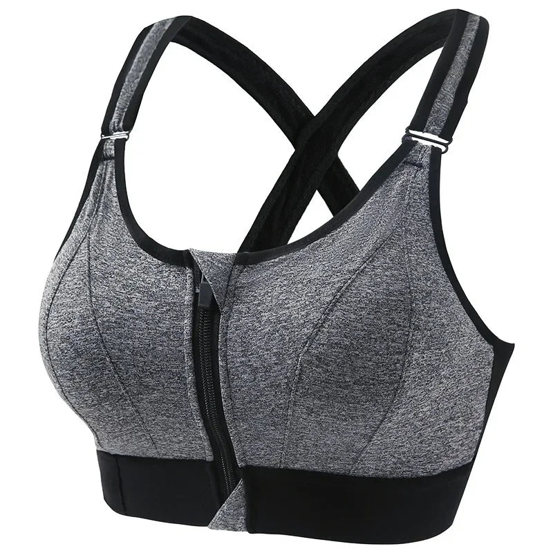 LuxeFit Criss-Cross Yoga Bh | Stijlvolle gewatteerde draadloze sportbh met schokabsorberende ondersteuning en naadloos ontwerp voor ultiem comfort en prestaties