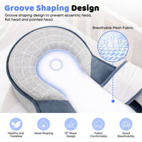 NESTLENAP Baby Kussen – Ergonomisch Kussen voor Veilige Babyslaap