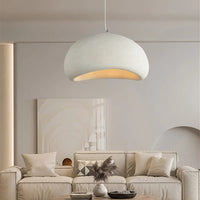 Hangende LED plafondlamp in wabi-sabi stijl