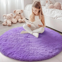 Runder Shag-Tapijt 150 cm