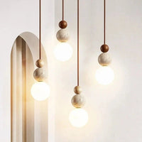Elegante Gloed Crème Steen Bedlamp Hanglamp