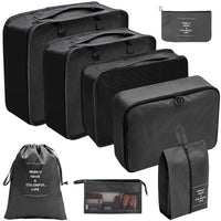 PackWunder Reisorganizer Set 7/8/9/10-delig | Opvouwbare Koffer-organizer | Voor kleding, schoenen & accessoires
