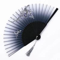 Traditionele Japanse Stijl Bloemen Handventilator