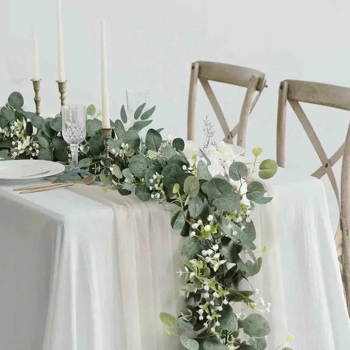 Eucalyptus Kransen Set | 2 Stuks | 180 cm | Realistisch & Onderhoudsvrij