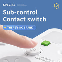 Brehn | Meervoudige stekkerdoos VOLTRIQ ProLine | 3–4 aansluitingen + 2× USB & 1× Type-C | 2500 W | Overspanningsbeveiliging & controle schakelaar