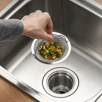 Brehn | Spülsieb DrainGuard Inox | Roestvrijstalen afvoersieb voor keuken & bad | Vangt etensresten & haren op | Roestvrij & duurzaam