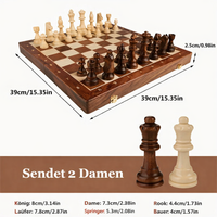 Schaakbord | Houten Schaakspel | Massief Hout | RoyalBrett