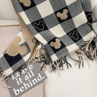 Dames Sjaal met Mickey-Motief – Zacht, warm & speels