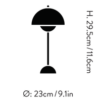 Brehn | Verstelbare helderheid Bloempotlamp - Italiaanse oplaadbare tafellamp VP3