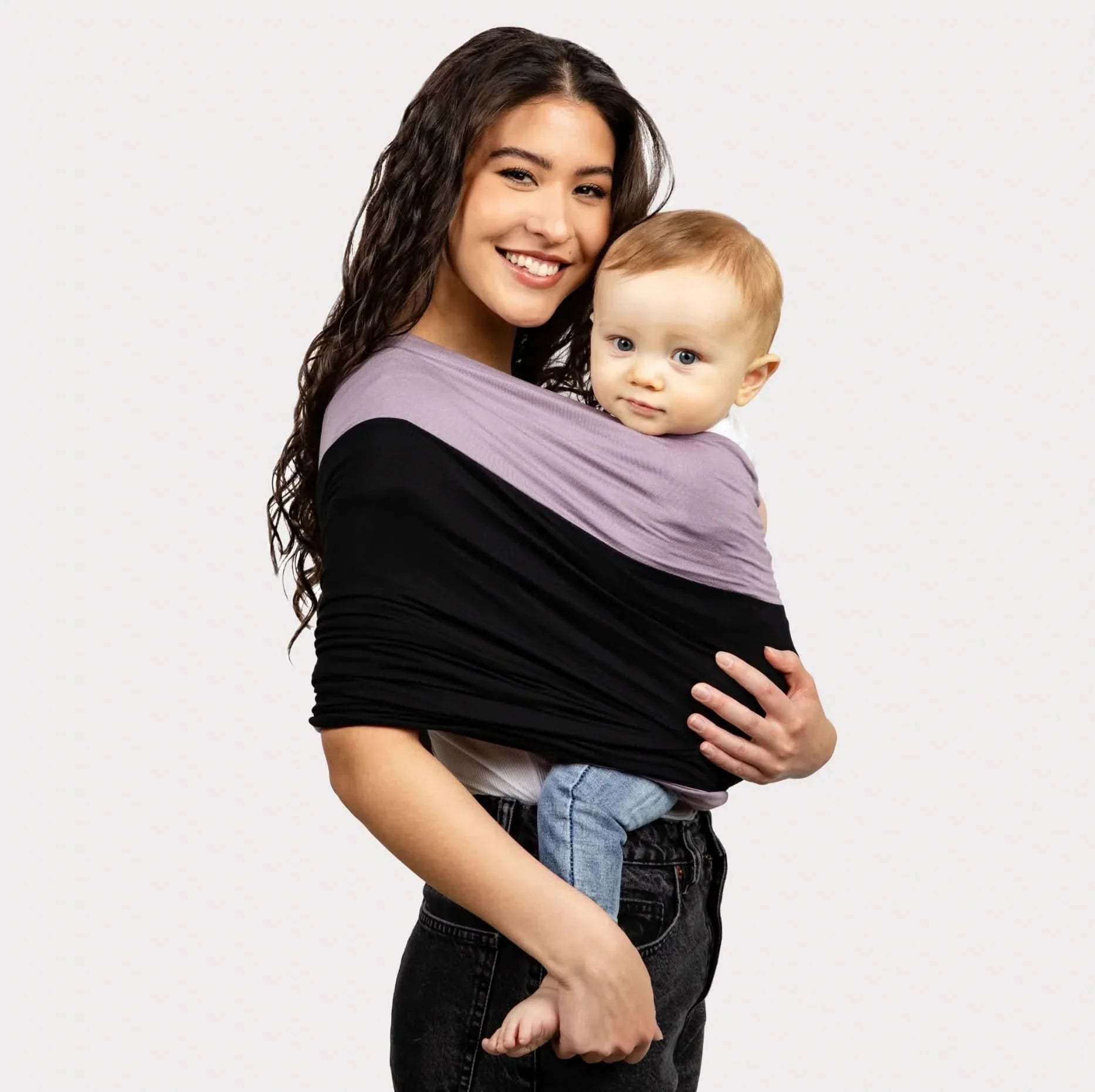 Twee-kleurige cocon babydrager voor een tedere band elke dag