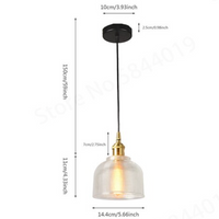 Retro Glas Hanglamp | Europees Vintage Design