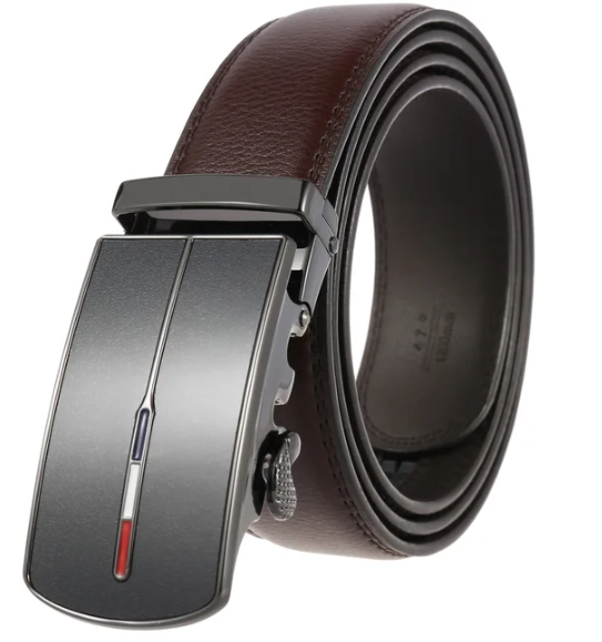 Elegante, luxe mannenriem met automatische gesp