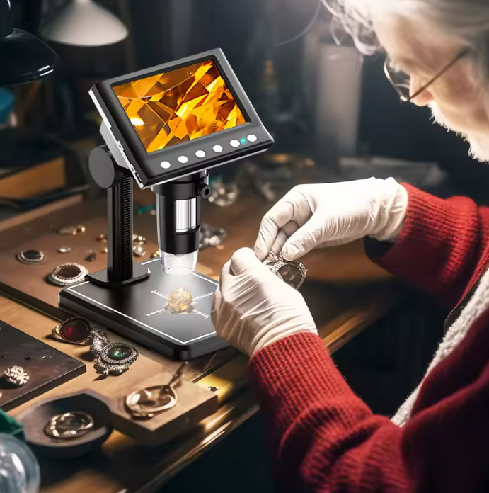 Skanto | Digitaal Microscoop met 4.3'' Scherm – 1000X Vergroting