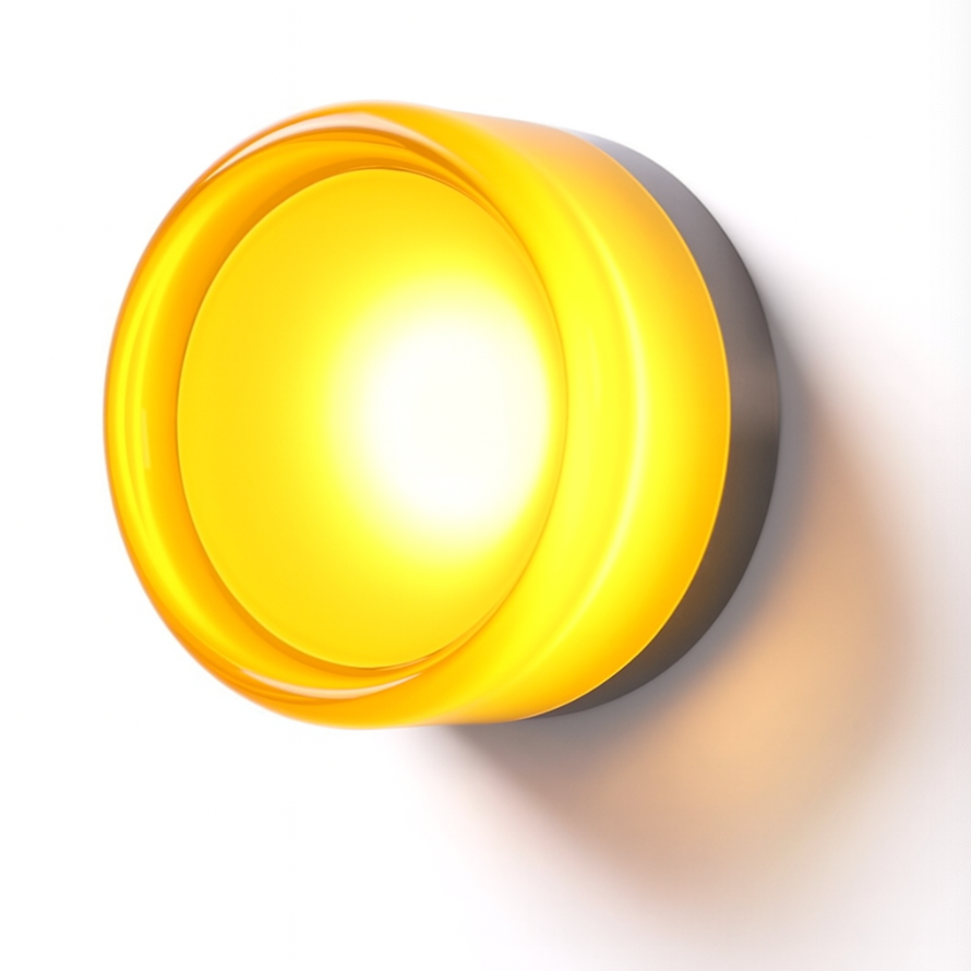 Moderne Glazen Ronde Wandlamp LED 1-Licht