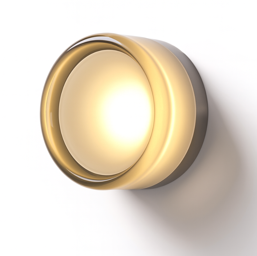 Moderne Glazen Ronde Wandlamp LED 1-Licht