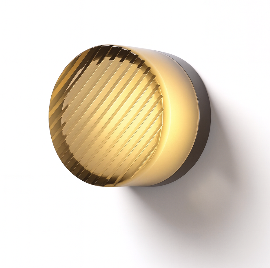 Moderne Glazen Ronde Wandlamp LED 1-Licht