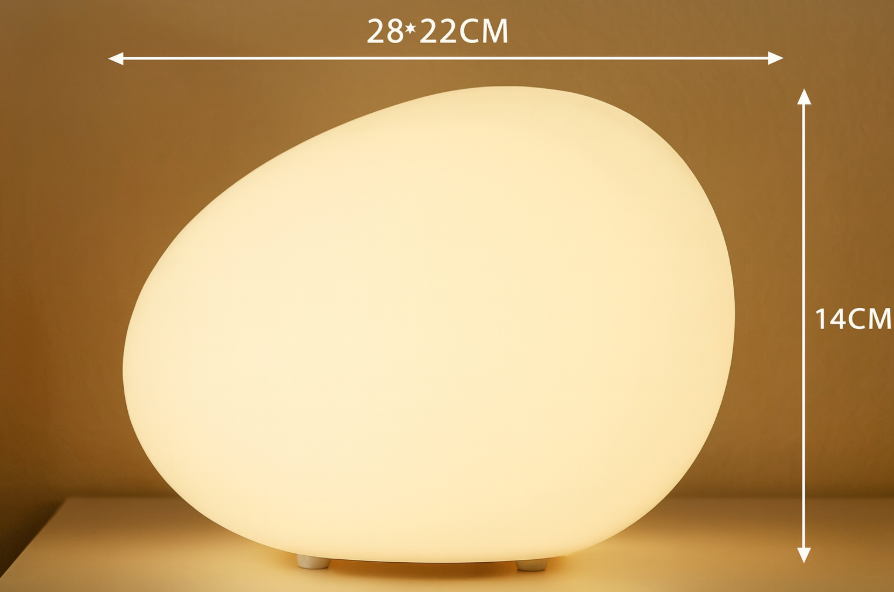 Noordse Steen-Vormige LED Tafellamp 1-Licht