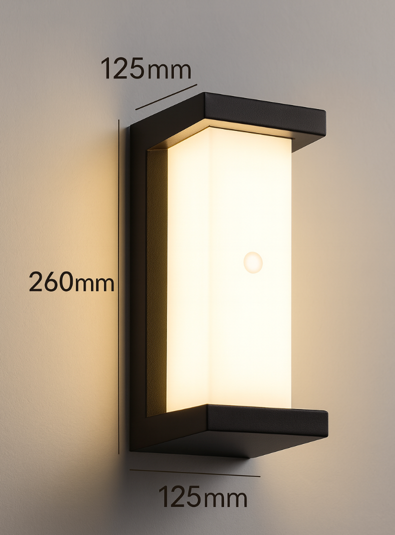 Buitenwandlamp Zwart Wandmontage Met Bewegingssensor