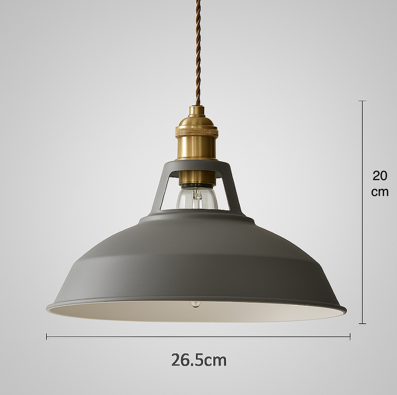 Industrieel Kleurrijke Metalen Koepel Hanglamp LED 1-lamp