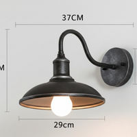 Vintage Industriële IJzeren Kom Buitenwandlamp LED 1-Licht