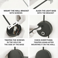 Moderne Minimalistische Cilinder Wandlamp LED 2-Licht
