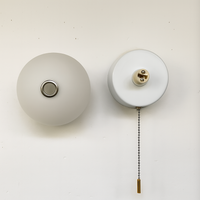 Noordse Minimalistische Glazen Bol Wandlamp LED 1-Licht met Trekkoord