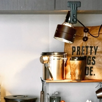 Verstelbare Clip Lamp Retro Houten Metaal Bureau Spotlamp