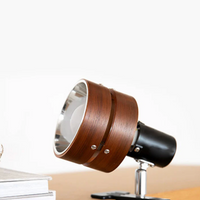 Verstelbare Clip Lamp Retro Houten Metaal Bureau Spotlamp
