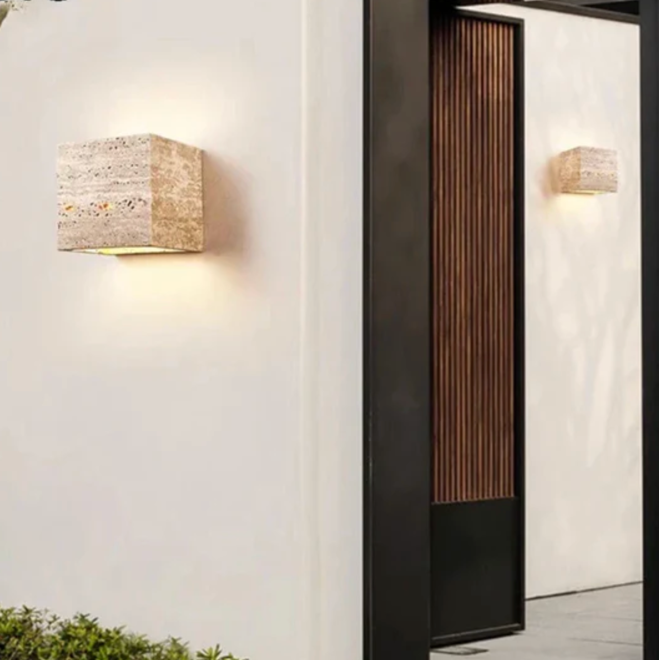 Travertine Wandlamp Natuursteen Moderne Minimalistische Wandlamp