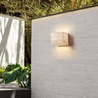Travertine Wandlamp Natuursteen Moderne Minimalistische Wandlamp