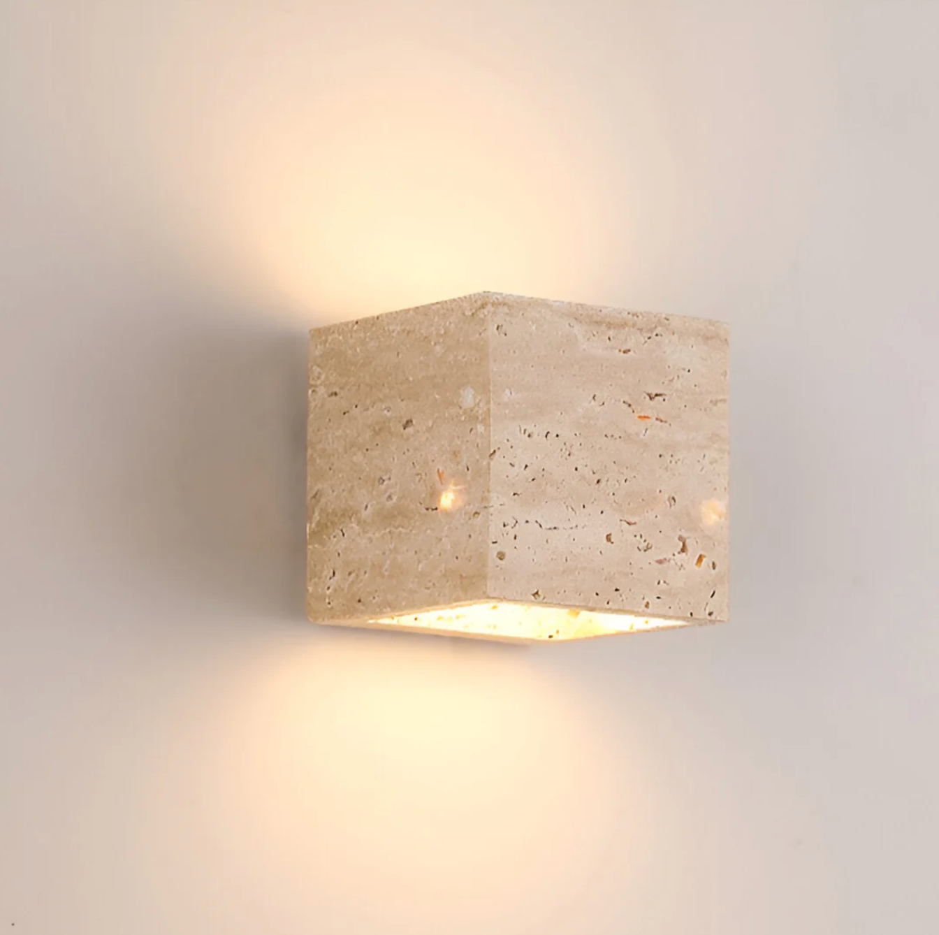 Travertine Wandlamp Natuursteen Moderne Minimalistische Wandlamp