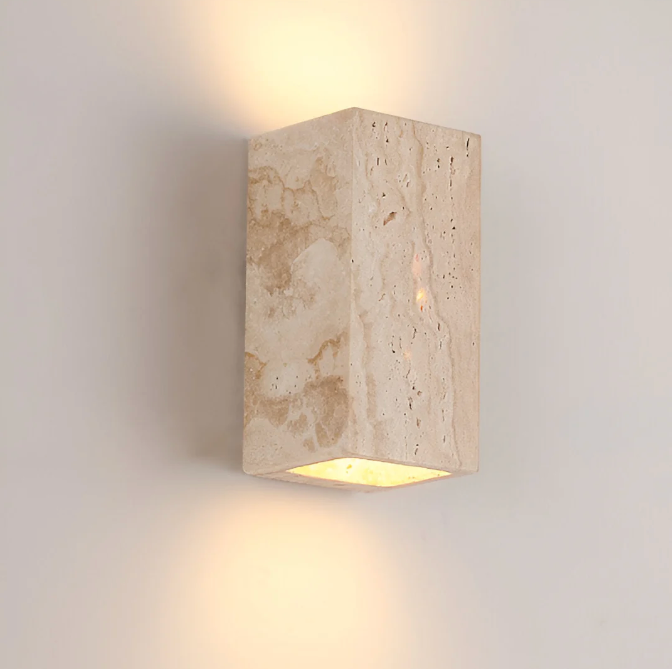 Travertine Wandlamp Natuursteen Moderne Minimalistische Wandlamp