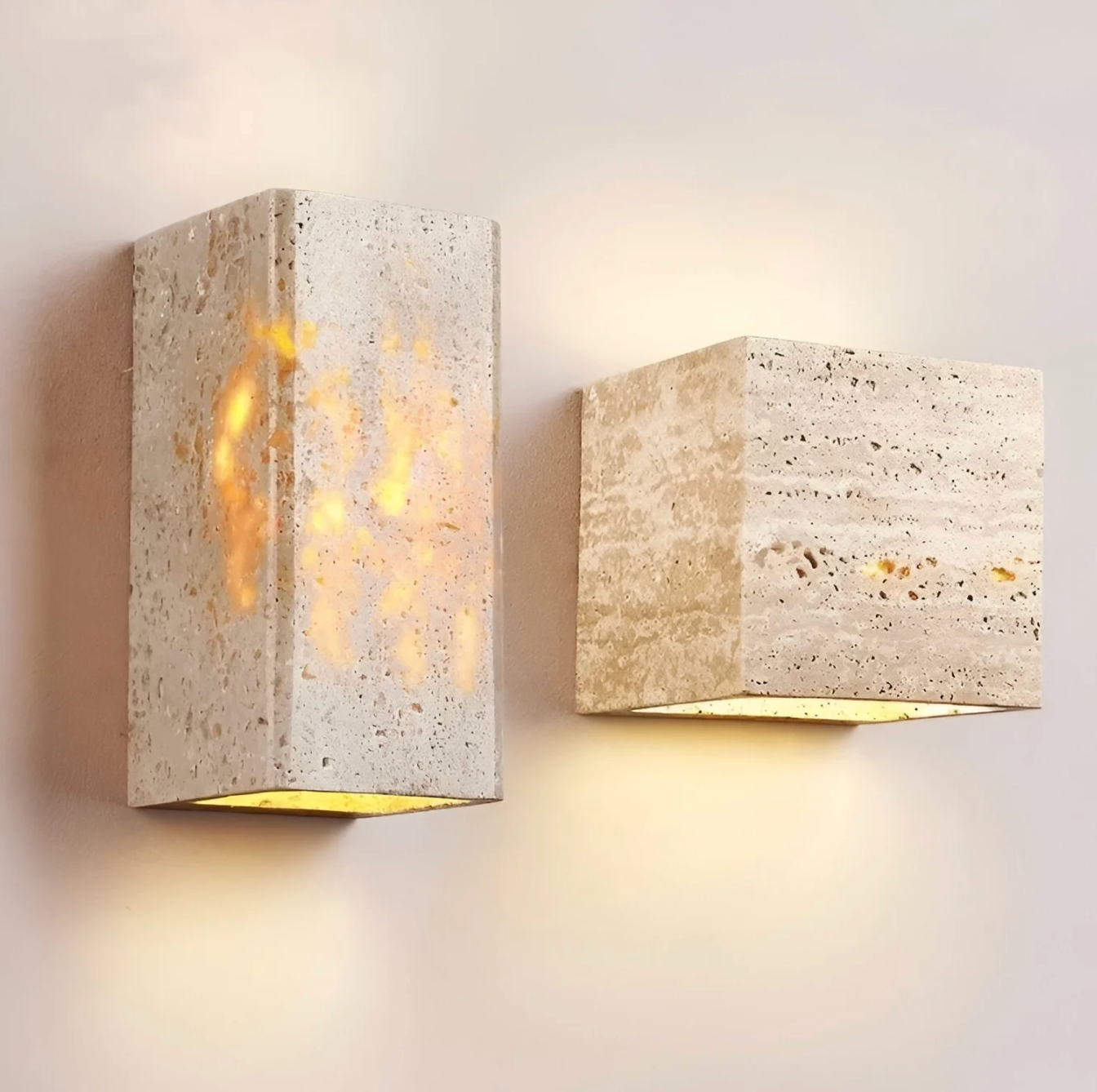 Travertine Wandlamp Natuursteen Moderne Minimalistische Wandlamp