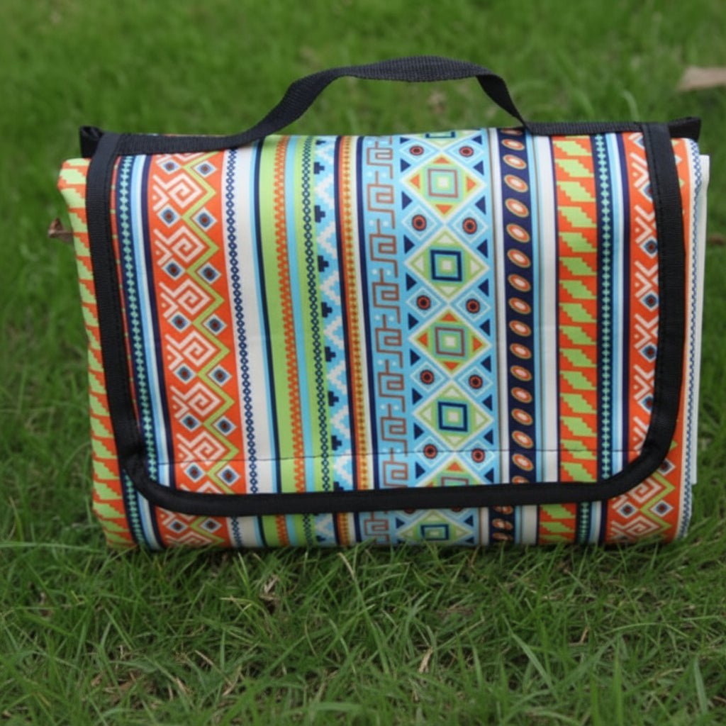 Buitendeken – Waterdichte Picknickdeken met Ethno-Design voor Kamperen en Uitstapjes