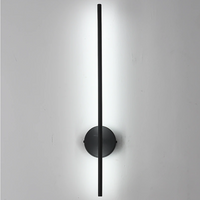 Moderne Zwarte Aluminium Wandlamp