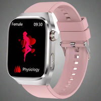 Unisex Smartwatch met ECG Gezondheidsmonitoring Bluetooth AMOLED Scherm
