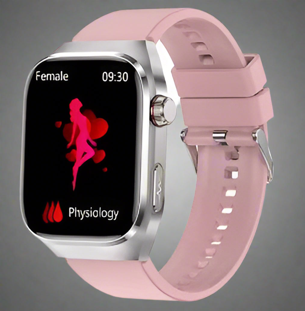 Unisex Smartwatch met ECG Gezondheidsmonitoring Bluetooth AMOLED Scherm