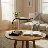 HANDWERK LUX – Vloerlamp met 3-voudige loep voor nauwkeurig werk