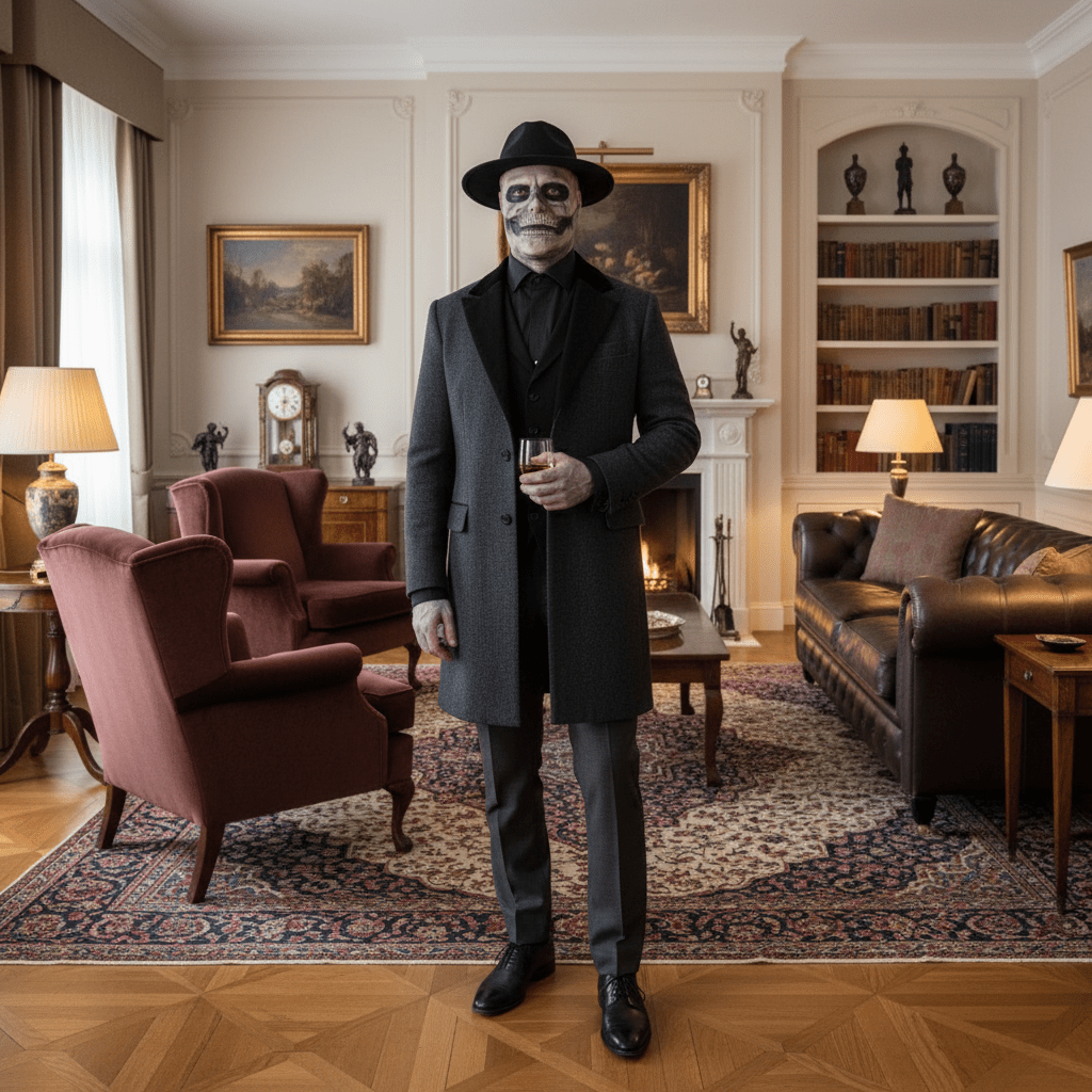 DREADSKULL – Realistische skelettenmasker met hoed voor de ultieme Halloween-transformatie