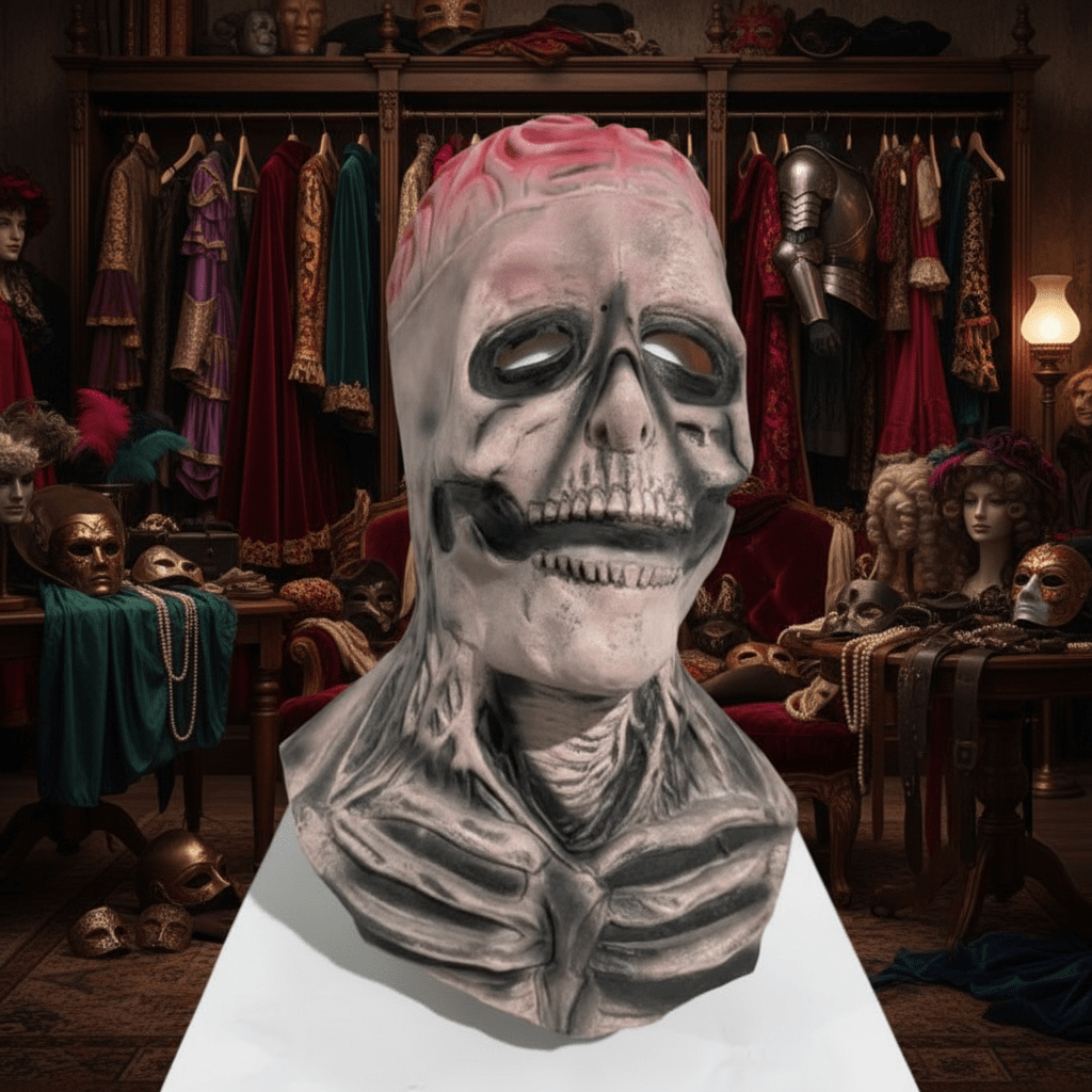 DREADSKULL – Realistische skelettenmasker met hoed voor de ultieme Halloween-transformatie
