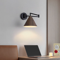 Scandinavische Houten Wandlamp Minimalistisch Modern Wandlamp