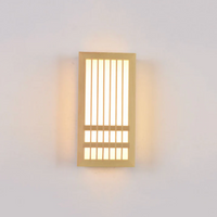 Japandi Houten Wandlamp LED Minimalistische Decoratieve Wandlamp