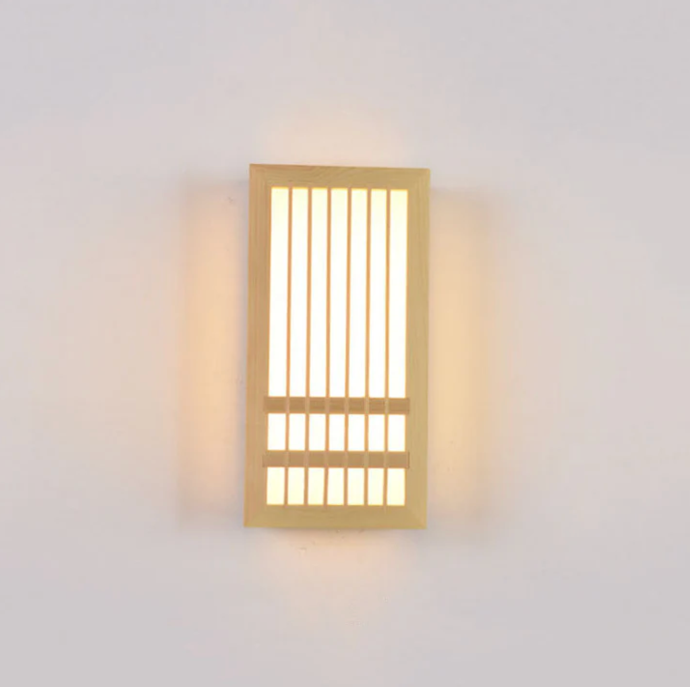 Japandi Houten Wandlamp LED Minimalistische Decoratieve Wandlamp