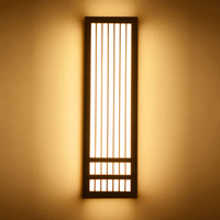 Japandi Houten Wandlamp LED Minimalistische Decoratieve Wandlamp