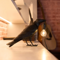 Raven Tafellamp Moderne Vogel Licht Decoratieve Bureau Lamp