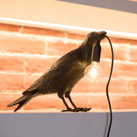 Raven Tafellamp Moderne Vogel Licht Decoratieve Bureau Lamp